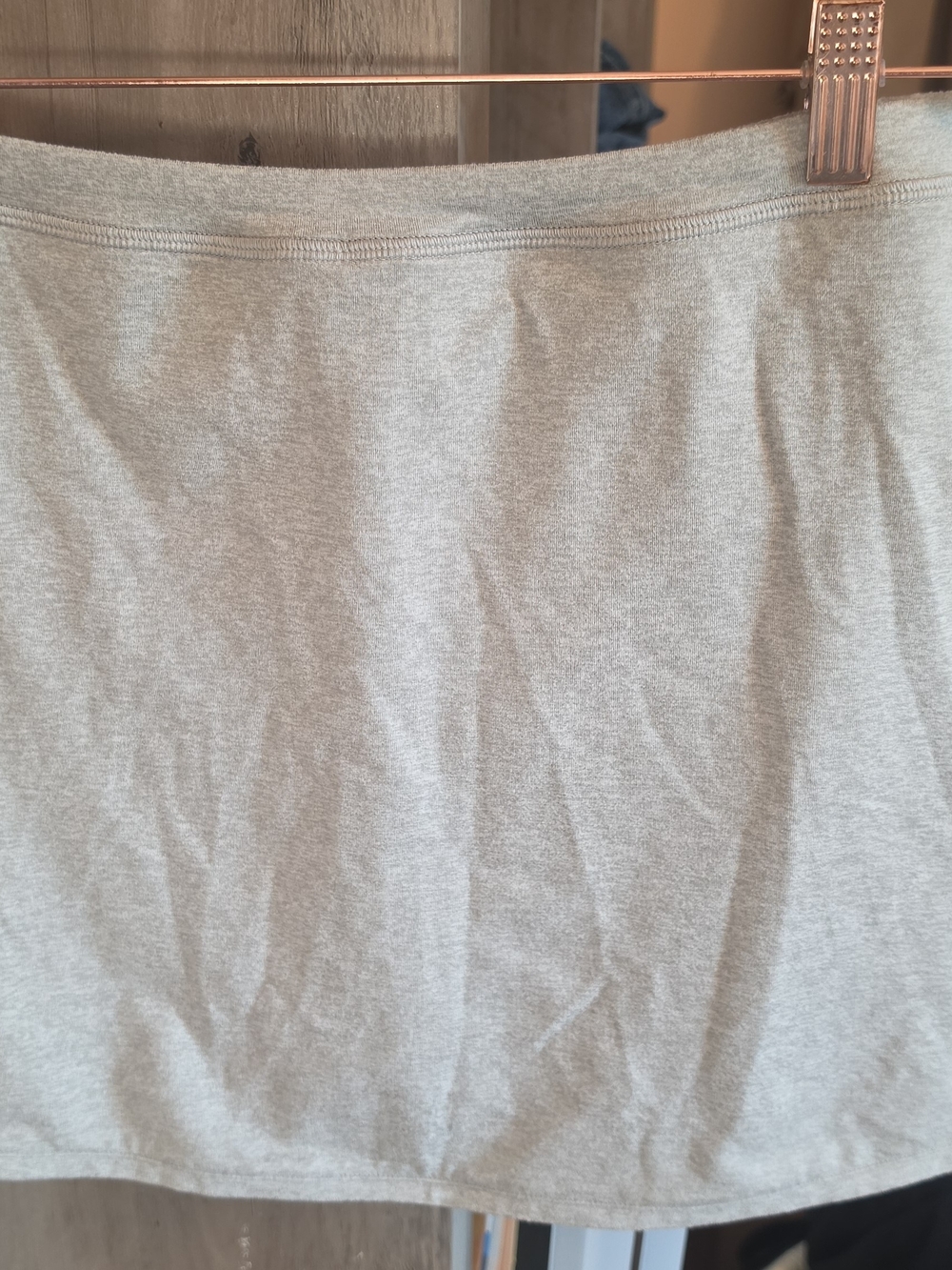 Vuori Light Gray Mini Skirt - Simple Everyday Staple